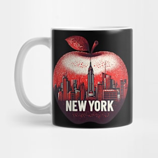 The Big Apple New York Abstract Cityscape Mug